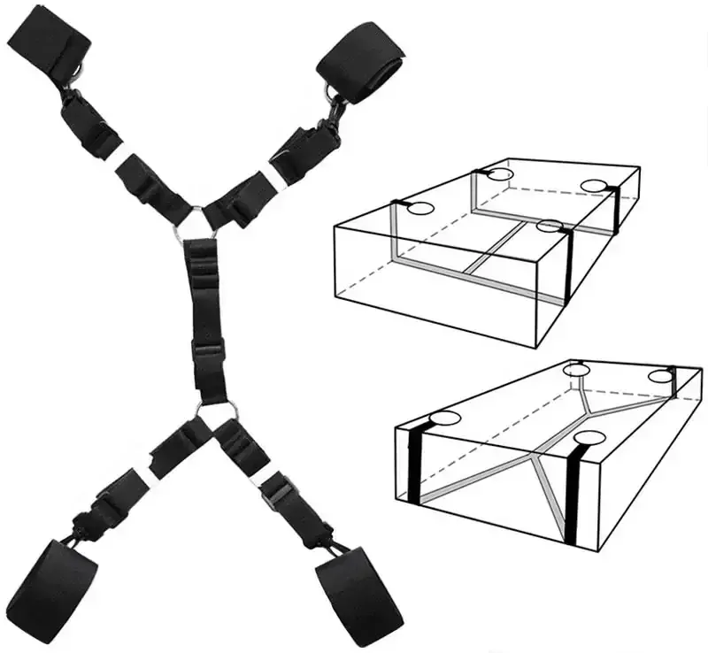 Bondage pouta pod postel pro ruce i nohy