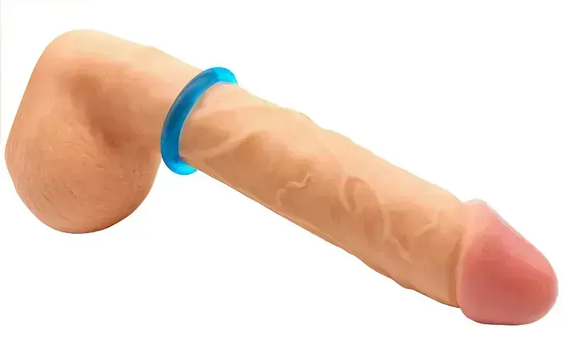 Modrý pružný erekční kroužek