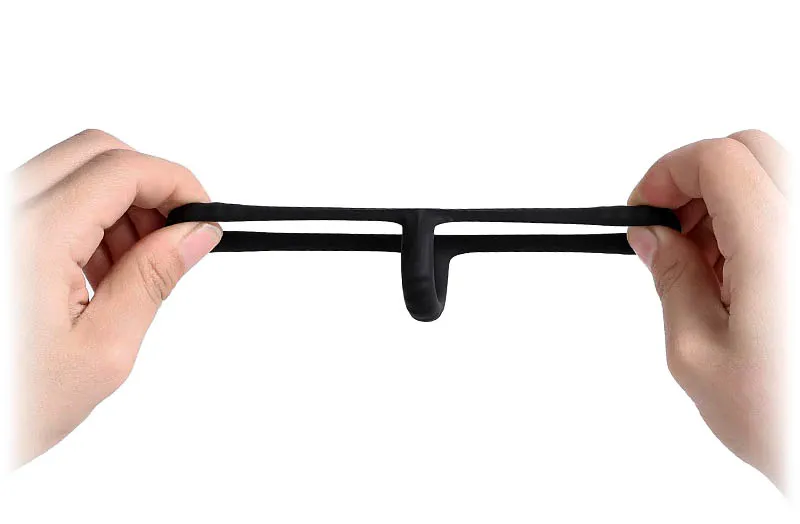 Dvojitý erekční kroužek na penis i varlata