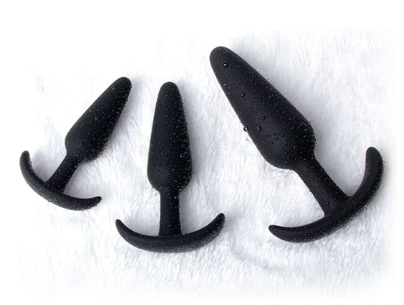 Dlouhý silikonový anální kolík - S