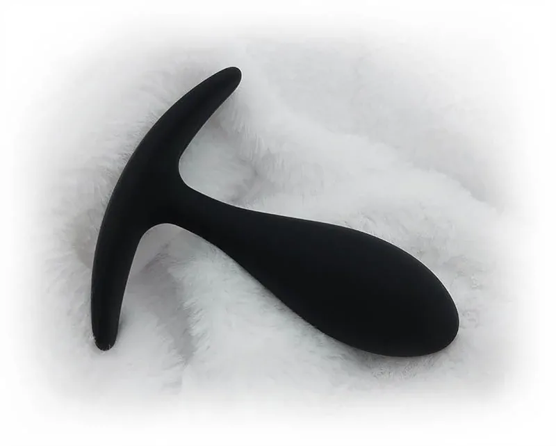 Silikonový anální kolík ve tvaru kapky - M