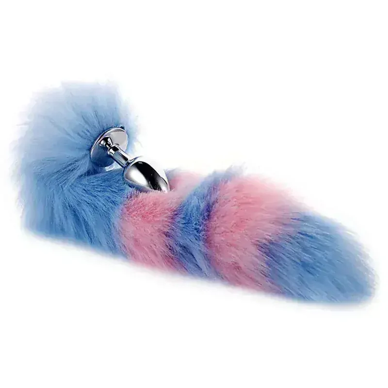 Roleplay sada anální kolík s ocáskem, ouškami, obojkem a svorkami na bradavky