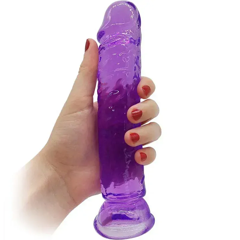 Strap-on s velkým gelovým penisem - 19 cm