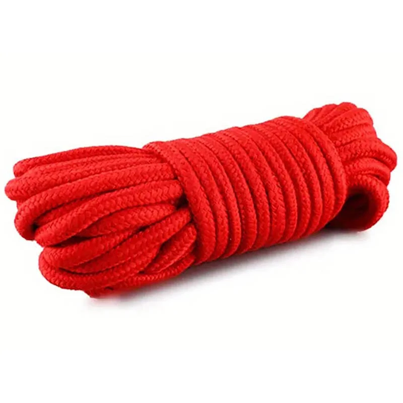 Červené bondážní lano - 10 m