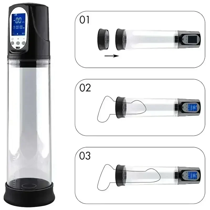 Automatická vakuová pumpa Sexy Elegant Pump s LCD - 20 cm