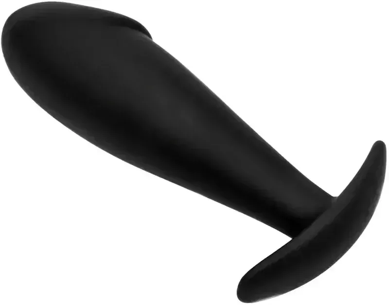Silikonový anální kolík ve tvaru penisu - M