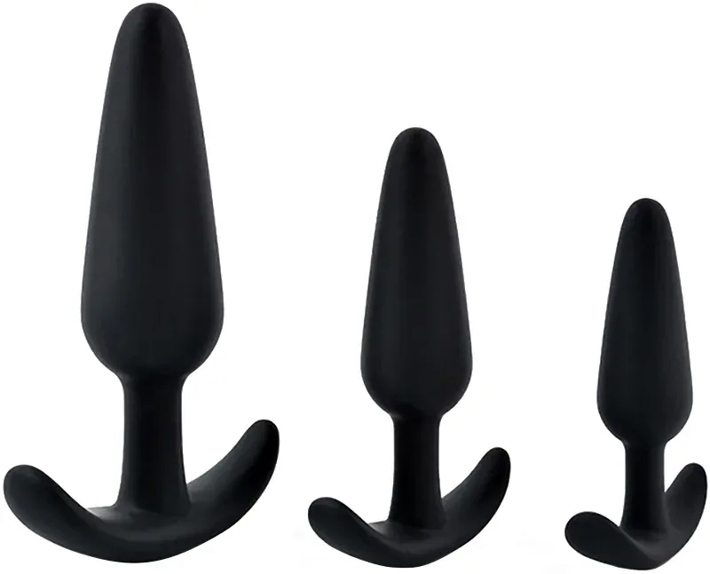 Dlouhý silikonový anální kolík - S