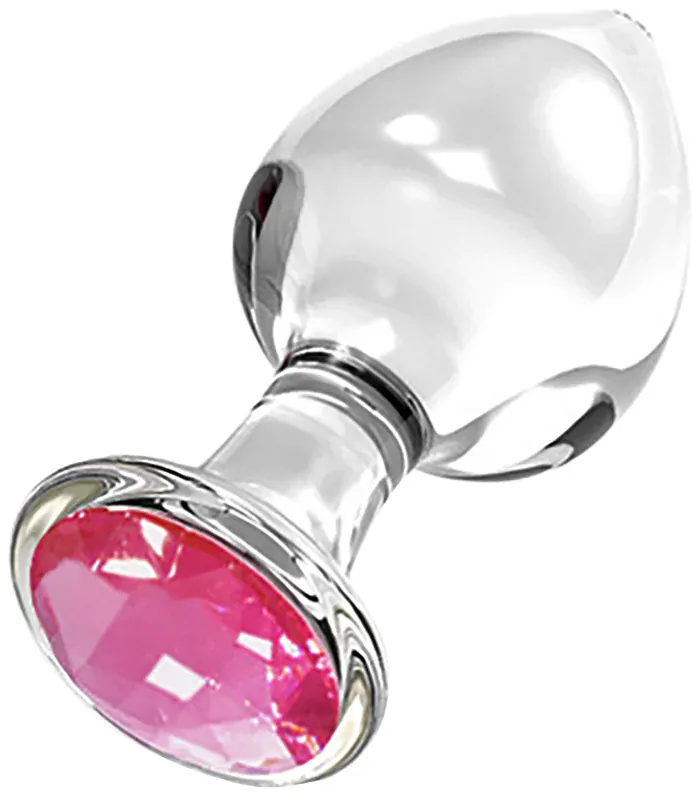 Skleněný anální kolík - M