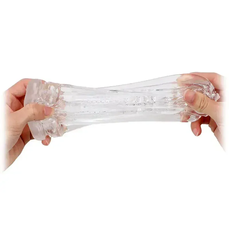 Gelový masturbátor pro muže se stimulačními výstupky