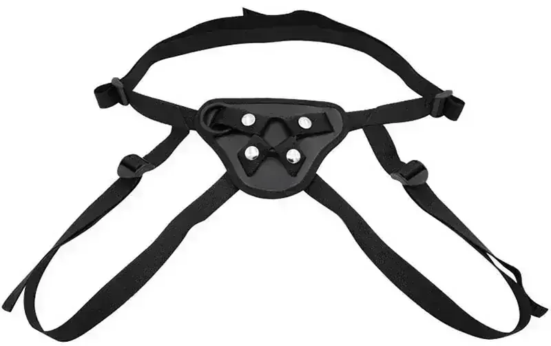 Strap-on s dvoubarevným penisem - 21 cm