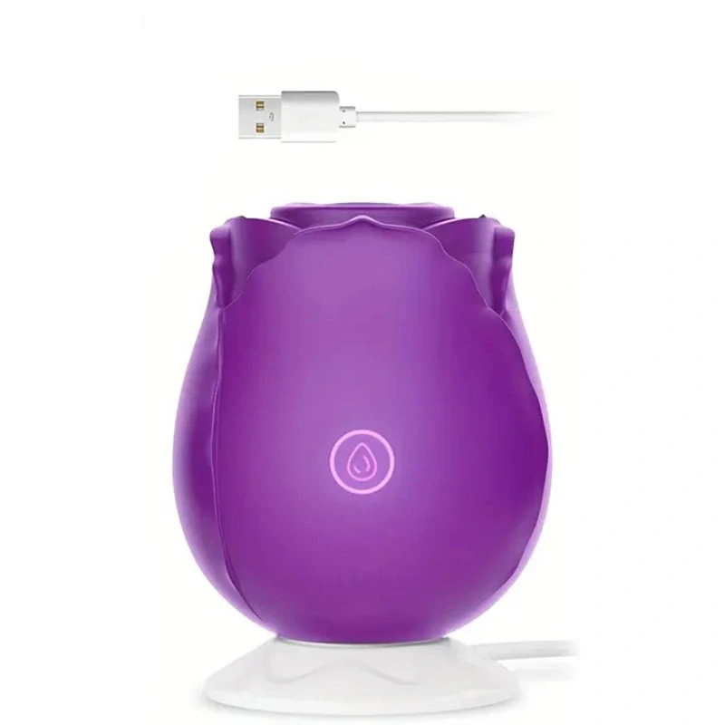 Rose Clitoral Sucking Vibrator - fialová