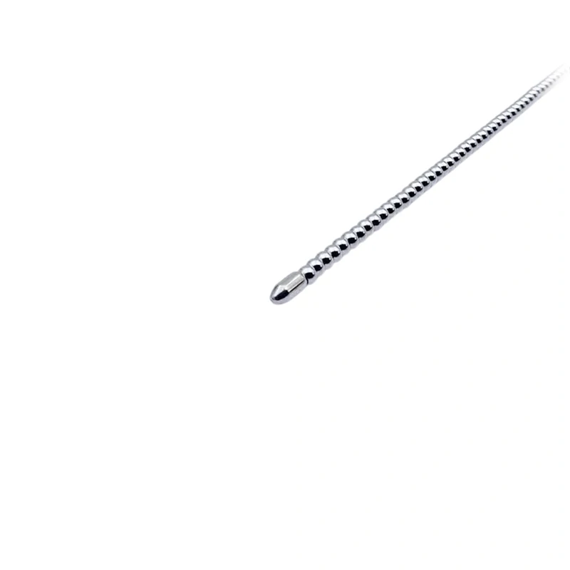 Ohebný kovový dilatátor penisu s kroužkem - 5 mm