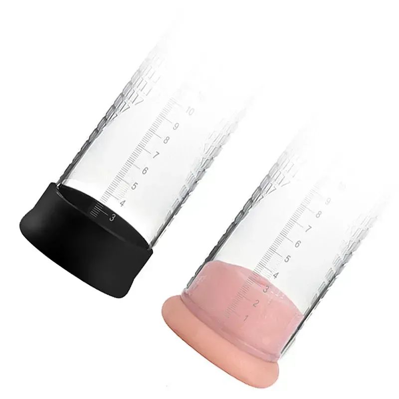 Velká vakuová pumpa s pístem a umělou vagínou - 21 cm