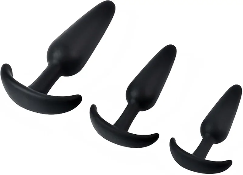 Dlouhý silikonový anální kolík - S