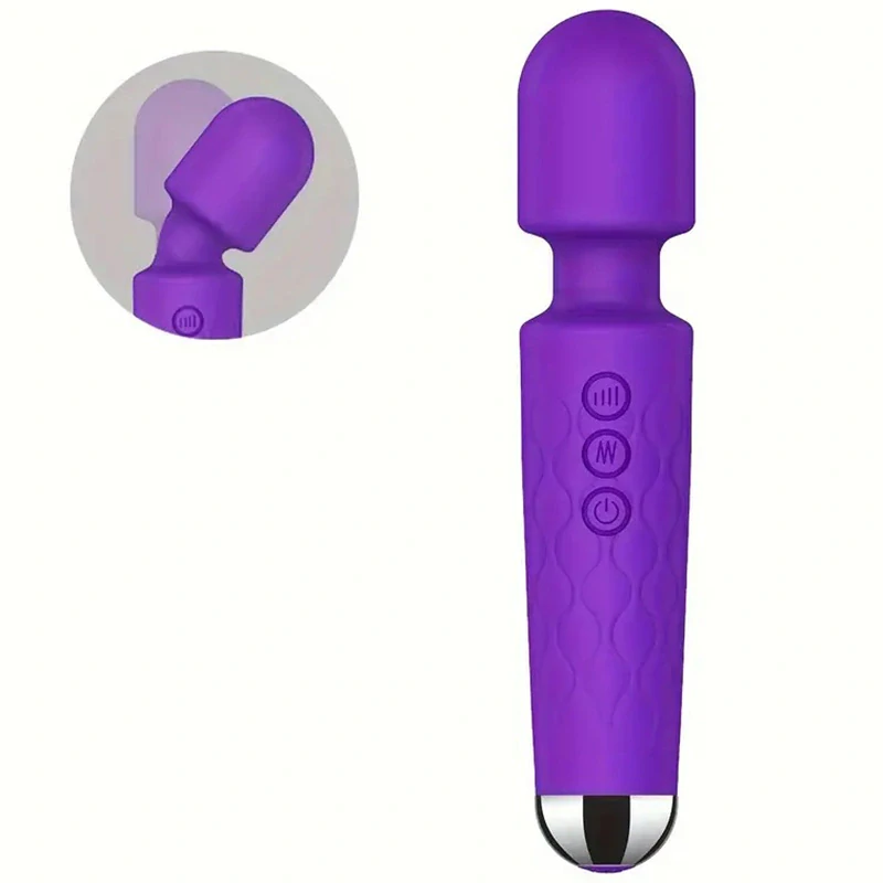 Vibrační masážní hlavice Magic AV Wand Vibrator Fialová