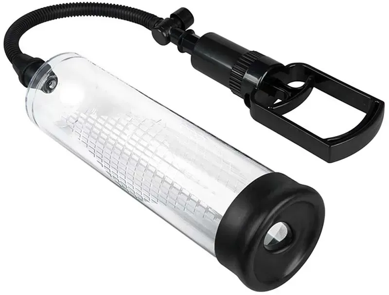 Velká vakuová pumpa s pístem a umělou vagínou - 21 cm