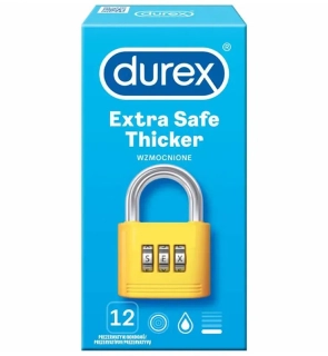 Durex Extra Safe Thicker kondomy 12 ks