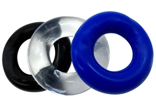 Sada 3 pružných erekčních kroužků