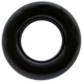 Černý pružný erekční kroužek