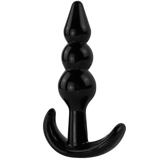 Měkký a ohebný kuličkový anální kolík - S