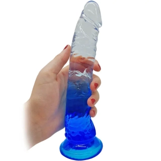 Dvoubarevný penis s přísavkou - 20 cm