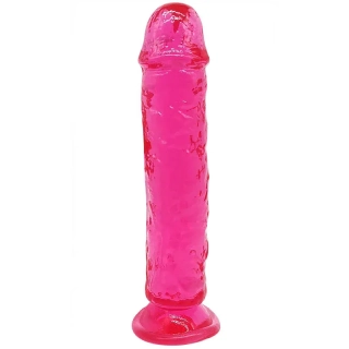 Velké růžové dildo s přísavkou - 21 cm