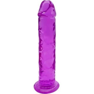 Malé fialové dildo s přísavkou - 15,5 cm