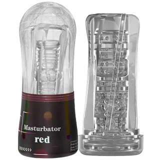 Gelový masturbátor pro muže se stimulačními výstupky