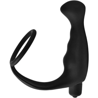 Stimulátor prostaty s vibracemi a erekčním kroužkem