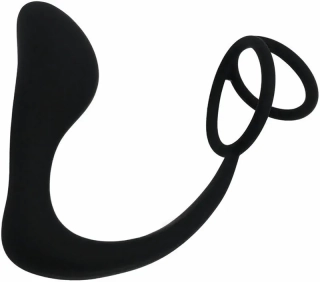 Anální kolík se dvěma erekčními kroužky