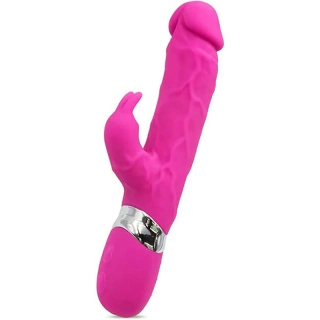 Multifunkční vibrátor na klitoris a bod G Dildo Rabbit Double Orgasm Vibrator