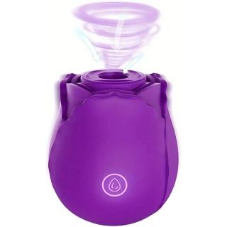 Rose Clitoral Sucking Vibrator - fialová