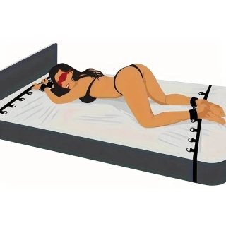 Bondage postelová pouta pod matraci na ruce i nohy