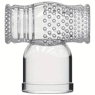 Oboustranný nástavec na vibrační hlavici pro stimulaci penisu Wand Cock Stroker