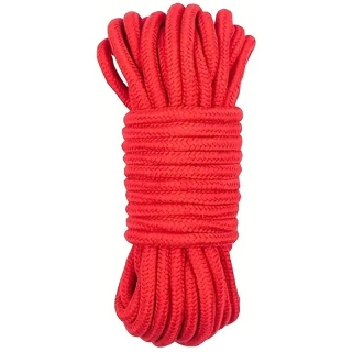 Červené bondážní lano - 10 m
