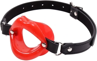 Silikonový roubík s ústy pro deepthroat