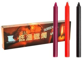 Dlouhé svíčky k BDSM se sníženou teplotou