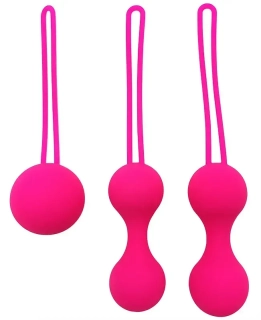 Sada růžových Venušiných kuliček