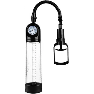 Vakuová pumpa s pístem a tlakoměrem - 20 cm